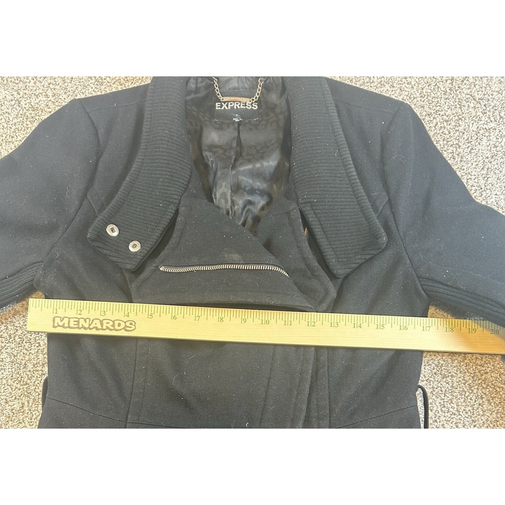 Express Women's Wool Blend Peacoat Jacket Size Medium - Picture 3 of 10